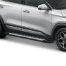 Порог-площадка "Bmw-Style" для Kia Seltos 2019- (Rival)