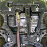 Защита Motodor для Mitsubishi Outlander XL 2007-2009 (закрывает Двигатель, Коробка переключения передач; Сталь 2 мм)