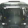 Защита Motodor для Nissan X-Trail 2007-2015 (закрывает Двигатель, КПП; Сталь 2 мм)
