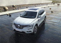 Порог-площадка "Premium-Black" для Renault Koleos 2017- (Rival)