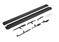 Порог-площадка "Slim Black" для Suzuki Grand Vitara, 5D 2005-2008-2012-2016 (Rival)