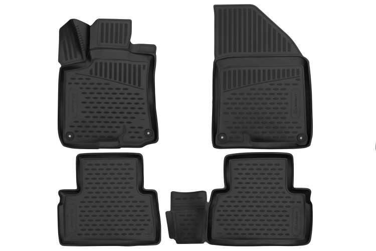 Коврики 3D в салон GEELY Coolray, 2019- / Belgee X50 2023- 4 шт. (полиуретан) Autofamily
