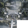 Защита Motodor для Toyota Echo 1999-2005 (закрывает Двигатель, КПП; Сталь 2 мм)