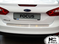 Накладка на з/бампер  FORD FOCUS III 4D (2011-) NataNiko