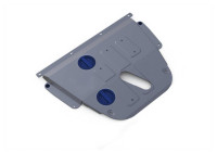 Защита картера + КПП Jeep Cherokee, V - 2.4, 3.2; полный привод (2014-2018) RIVAL алюминий