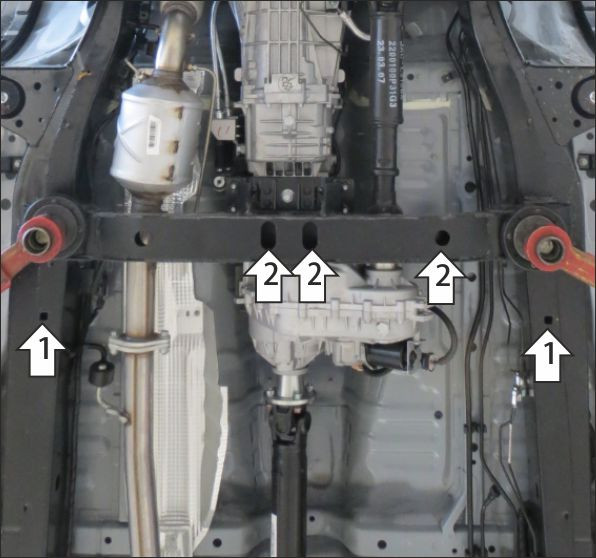 Защита Motodor для Jac T8 2019- (закрывает Раздаточная коробка; Алюминий 4 мм)