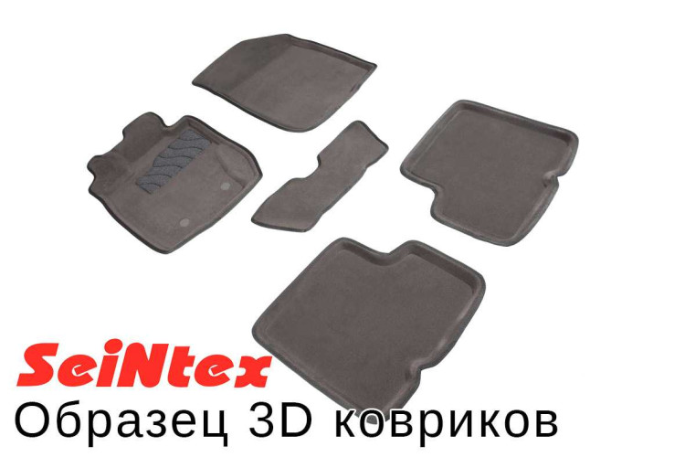 3D коврики для Ssang Yong Kyron 2011- Seintex серые