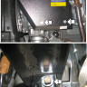 Защита Motodor для Mitsubishi Pajero IV  2006- (закрывает Раздаточную коробку; Сталь 3 мм)
