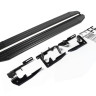 Порог-площадка "Premium-Black" для Toyota Highlander 2007-2010-2014 (Rival)