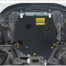 Защита Motodor для Honda Airwave 2004-2008 (закрывает КПП, Двигатель; Сталь 2 мм)