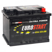 Аккумулятор EUROSTART Extra Power (62 Ач, 12 V) Обратная, R+ LB2