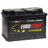 Аккумулятор EUROSTART Extra Power (74 Ач, 12 V) Обратная, R+ LB3