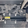 Защита Motodor для Changan Deepal G318 2024- (закрывает силовые провода; Сталь 2 мм)