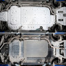Комплект защиты днища автомобиля для Lixiang L7 2022-; 1.5PHEV; 4WD; АКПП, Rival, Алюминий