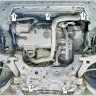 Защита Motodor для Volvo V40 Cross Country 2013-2019 (закрывает Двигатель, КПП; Сталь 2 мм)