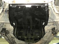 Защита двигателя и радиатора Mitsubishi Pajero IV, (V-3,0;3,2TD) (2006-)(Композит 8 мм) Pro-Road