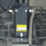 Защита Motodor для Renault Duster 2012-2015-2021-> (закрывает Задний дифференциал; Сталь 2 мм)
