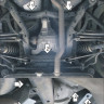 Защита Motodor для Volkswagen Touareg 2006-2010 (закрывает Задний дифференциал; Алюминий 5 мм)