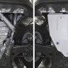 Защита картера + КПП Jeep Renegade, V - 1.4T (170 л.с.); полный привод (2018-) RIVAL алюминий