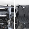 Защита радиатора Mitsubishi L200, V - 2.4d; 2,4d H.P. (2015-2018) RIVAL сталь