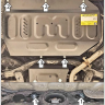 Защита Motodor для GAC S9 2025- (закрывает топливный бак; Сталь 2 мм)